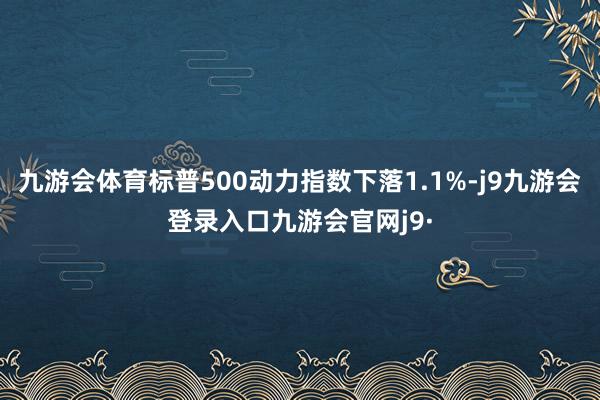 九游会体育标普500动力指数下落1.1%-j9九游会登录入口九游会官网j9·