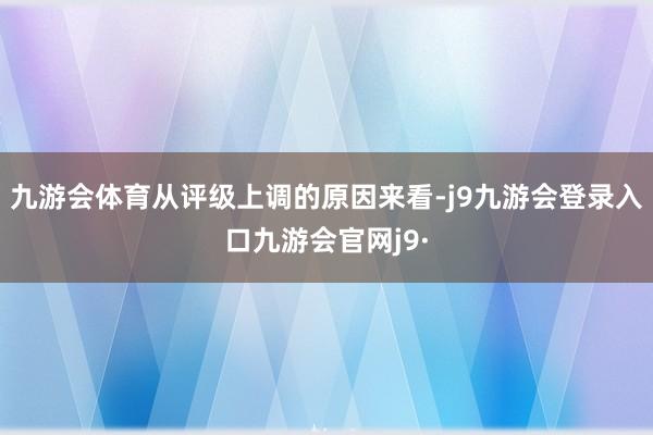 九游会体育从评级上调的原因来看-j9九游会登录入口九游会官网j9·